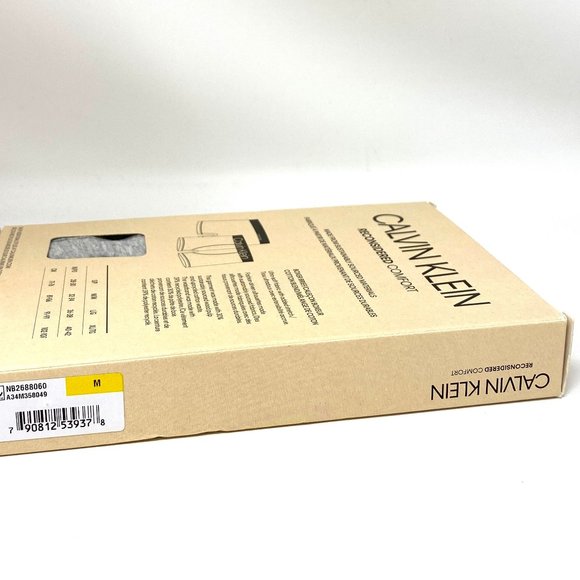 💖MEGA SALE💖 Calvin Klein One Reconsidered Comfort Men  Briefs Gray Cotton - Picture 7 of 7